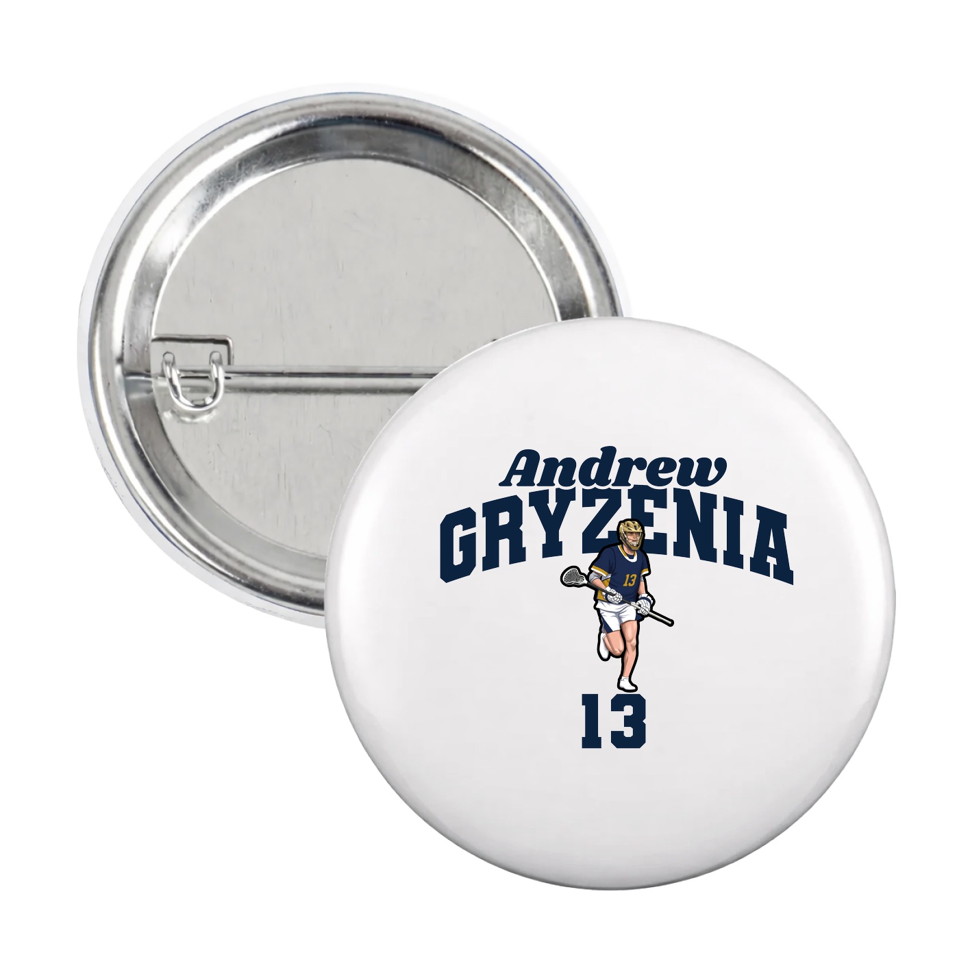 Game Day Button — Signature Arch in White