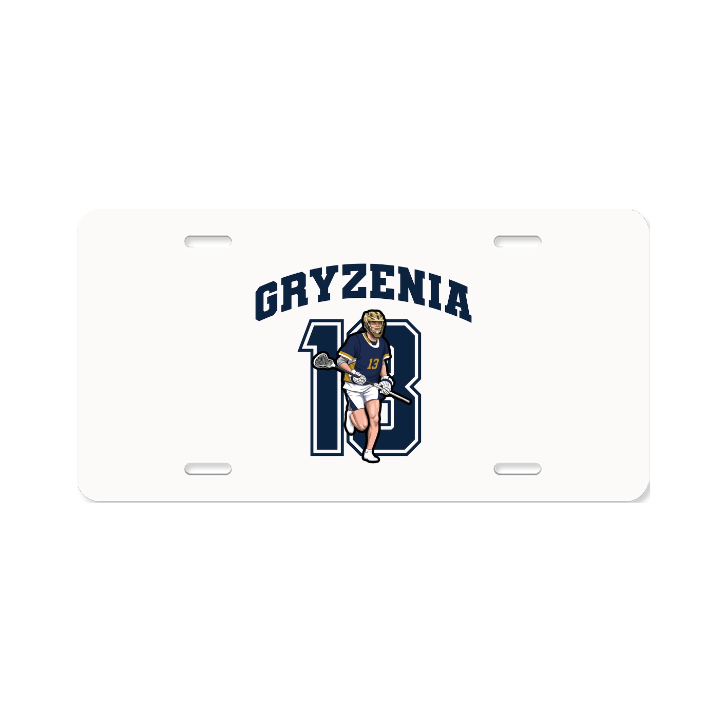 License Plate — Number in Classic