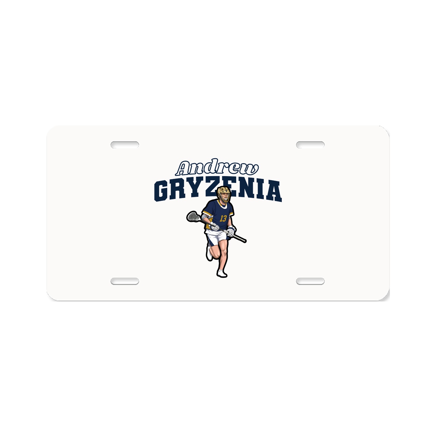 License Plate — Name Arch in Classic