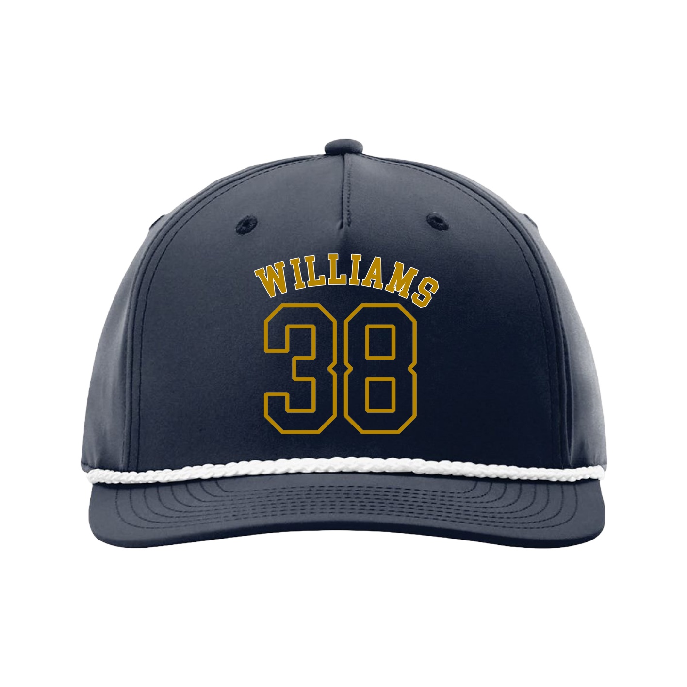 Five-Panel Classic Rope Cap — Shirsey Arch in Navy