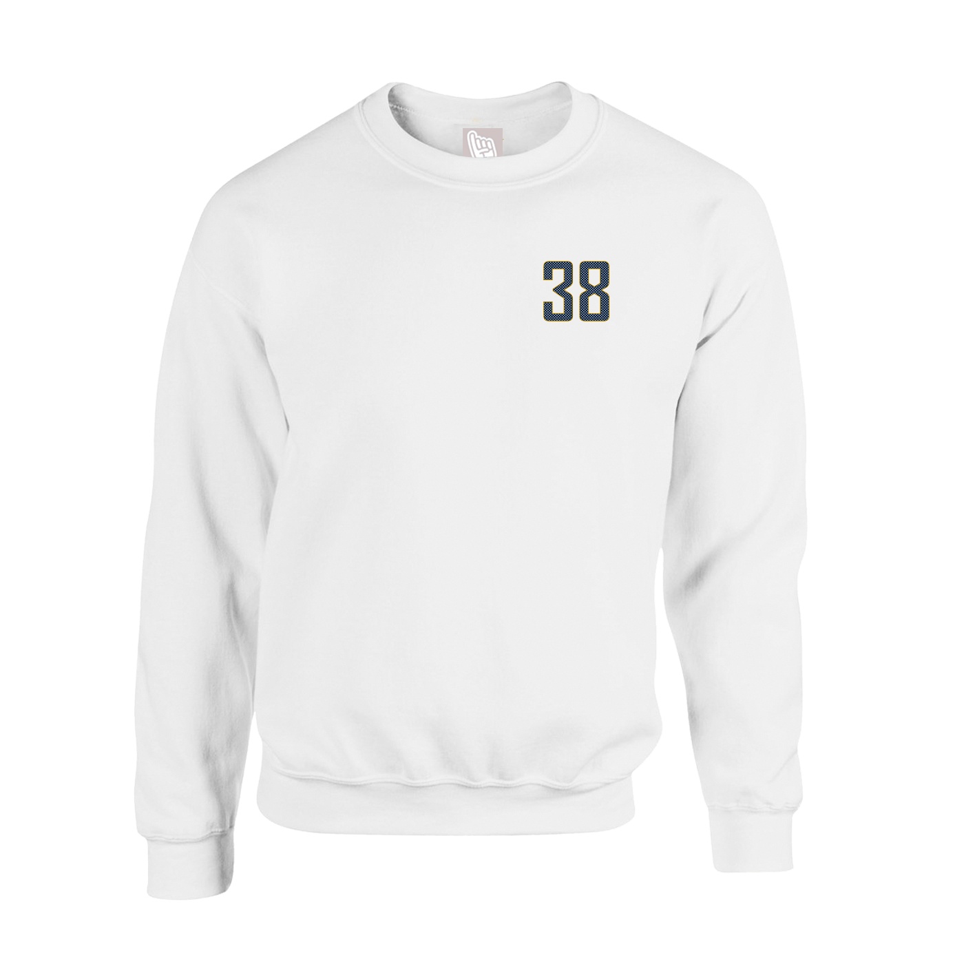 Fleece Crew — Front Shirsy in White