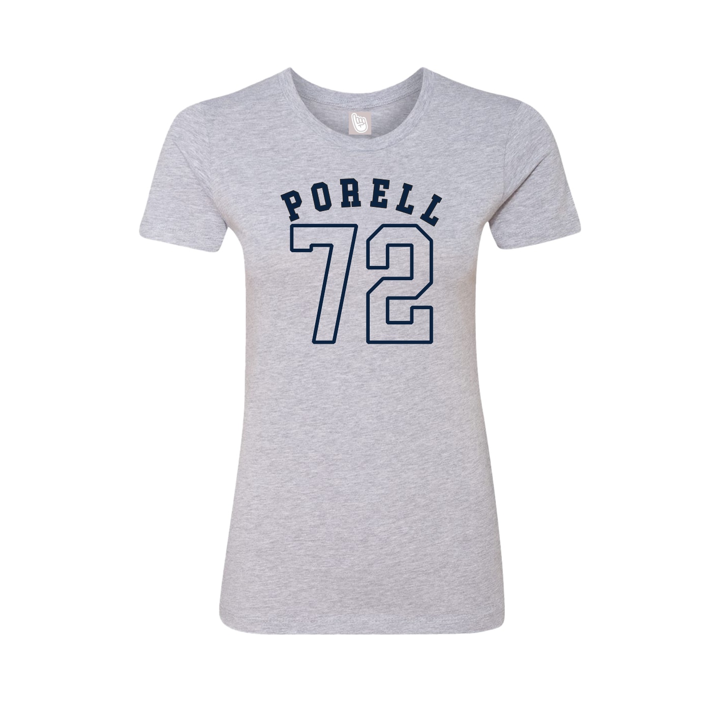 Fitted Women's Tee — Shirsey Arch in Grey