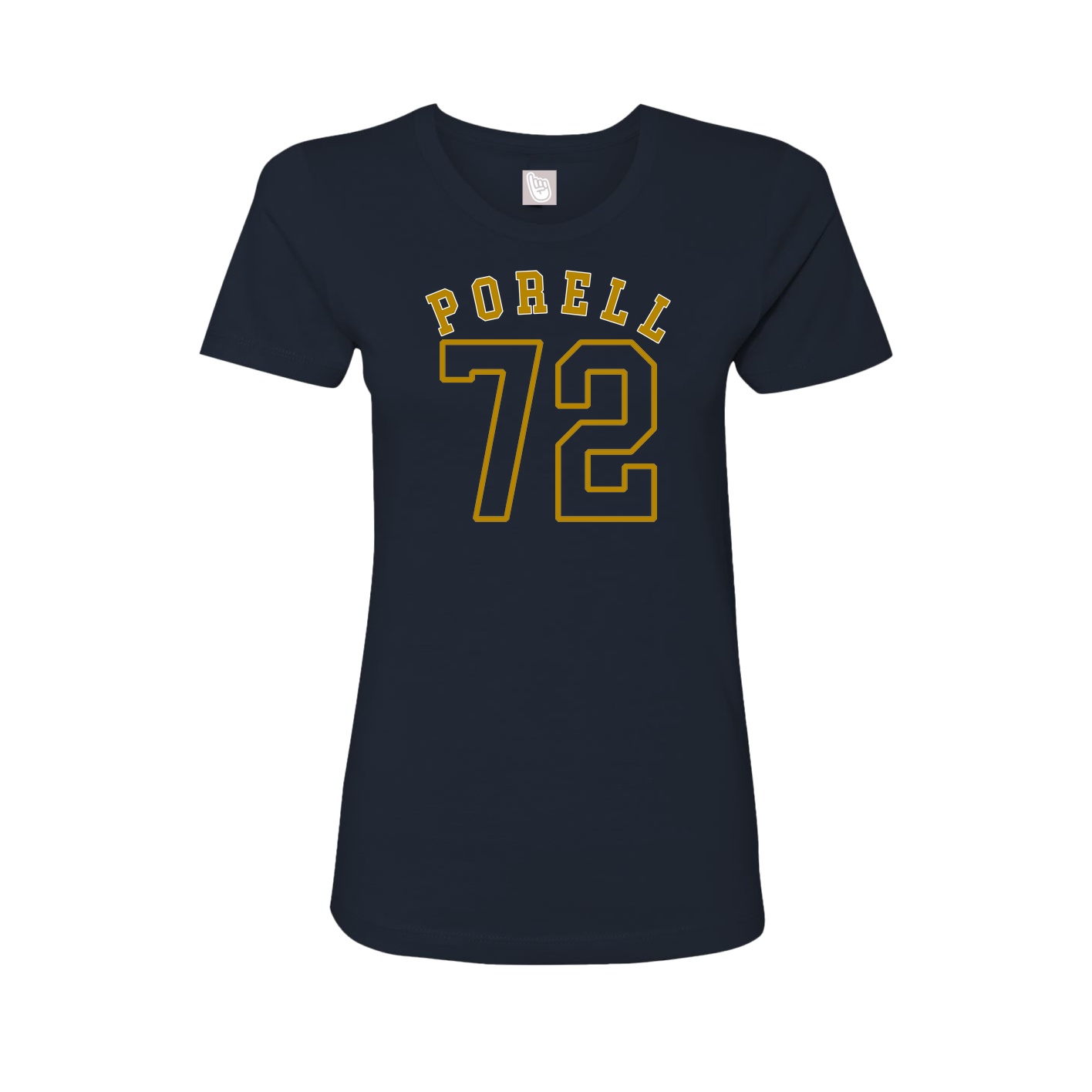 Fitted Women's Tee — Shirsey Arch in Navy