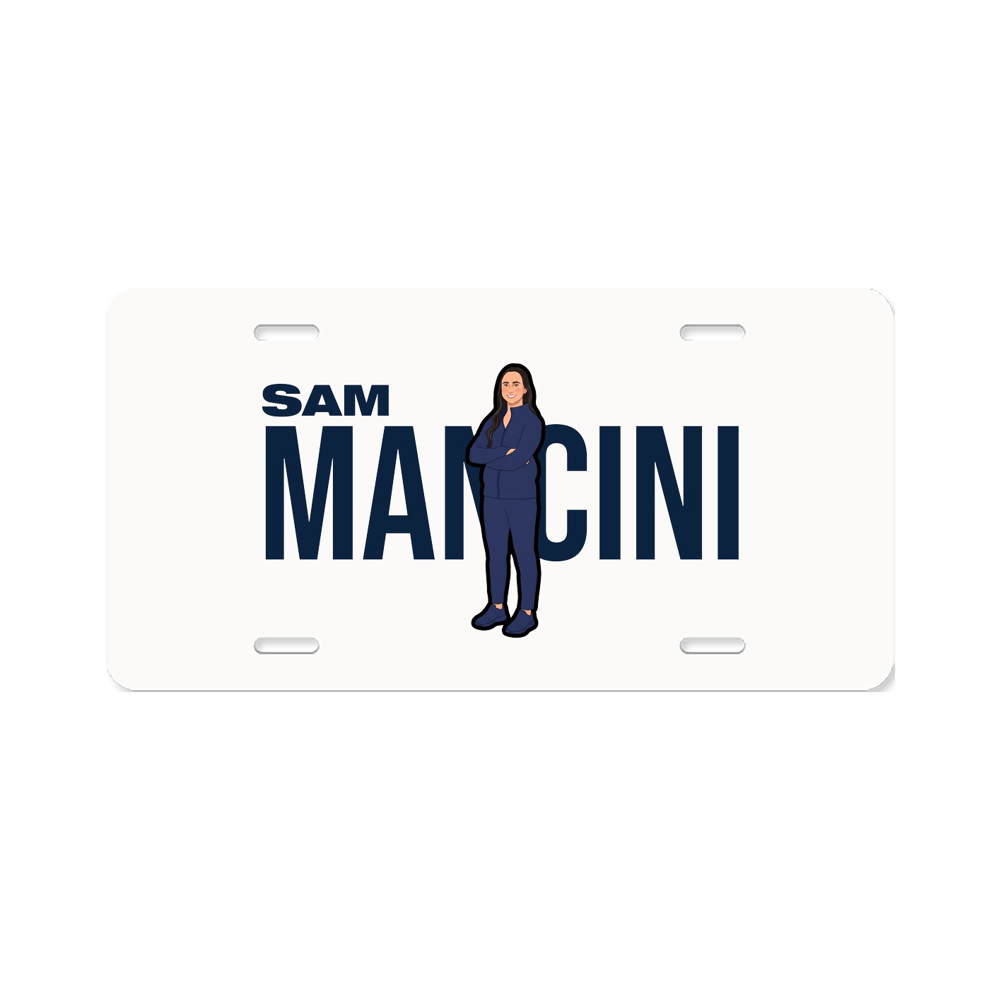 License Plate — Player Name in Classic