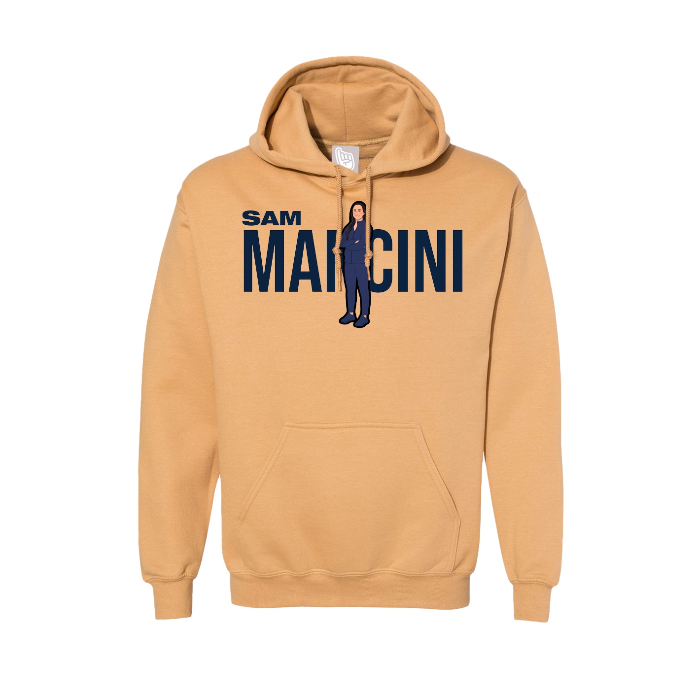 Hoodie — Player Name in Vegas Gold