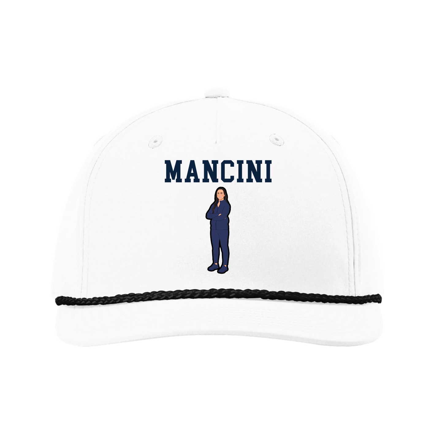 Five-Panel Classic Rope Cap — Shirsey in White