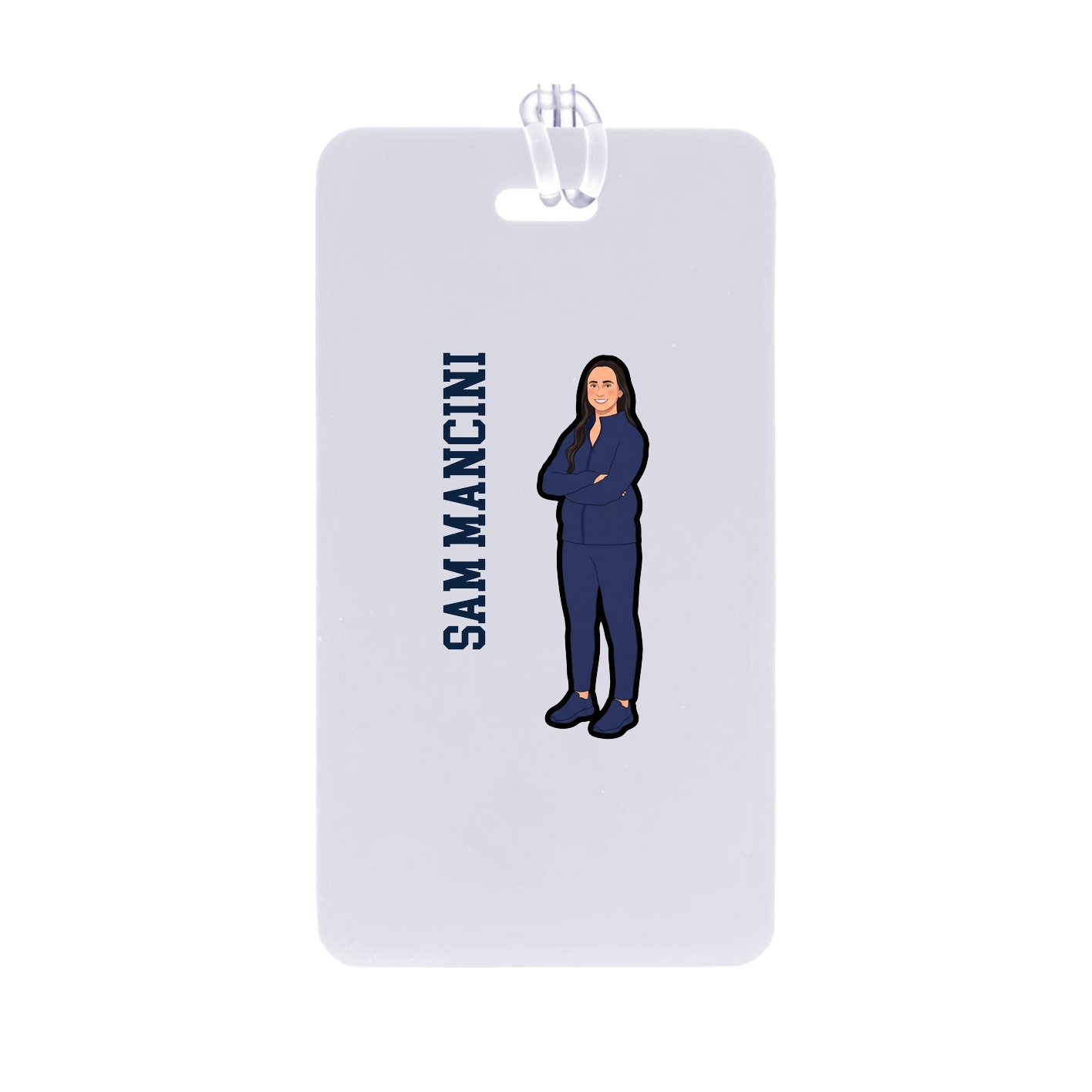 Bag Tag — Name Vertical in Classic
