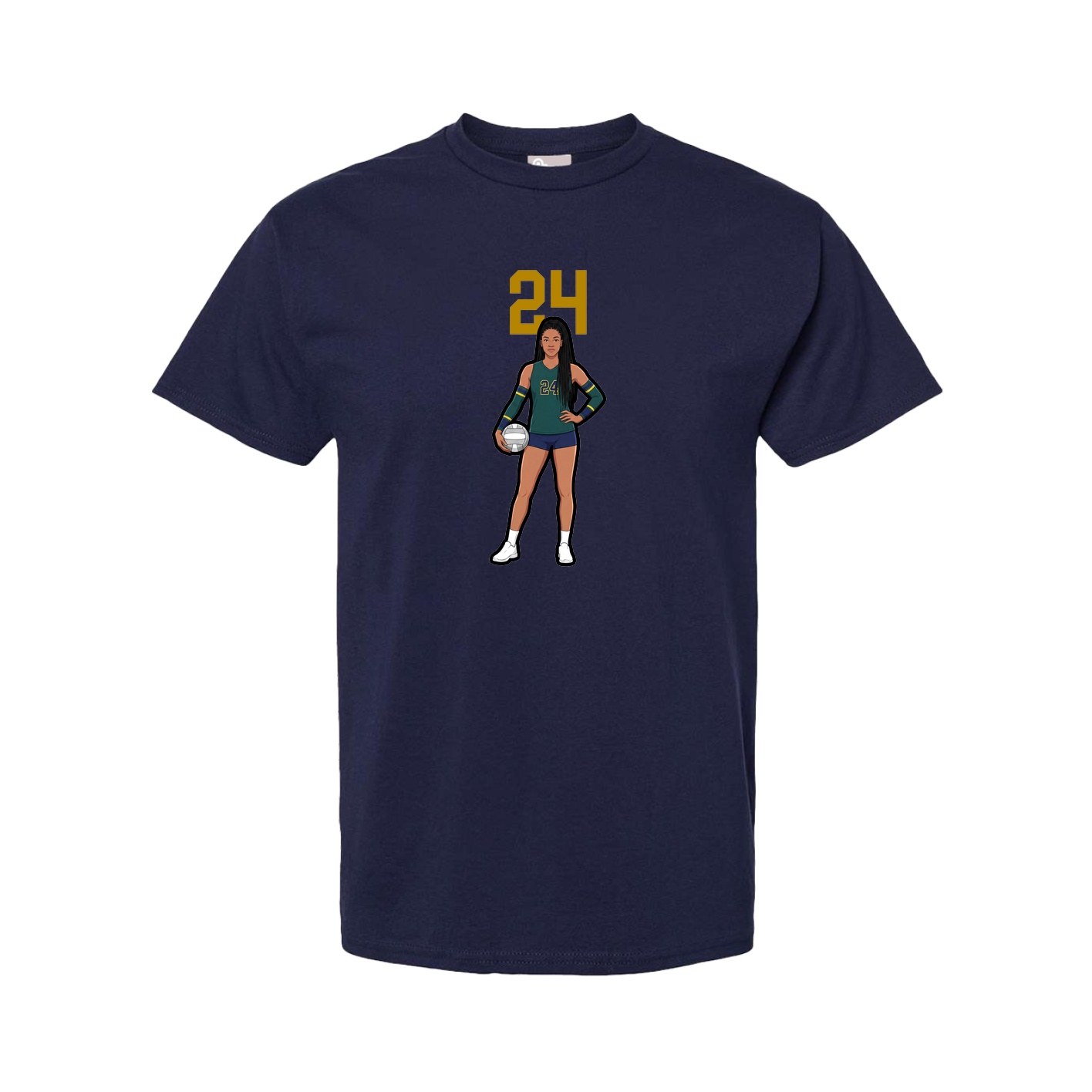 Tee — Number Top in Navy
