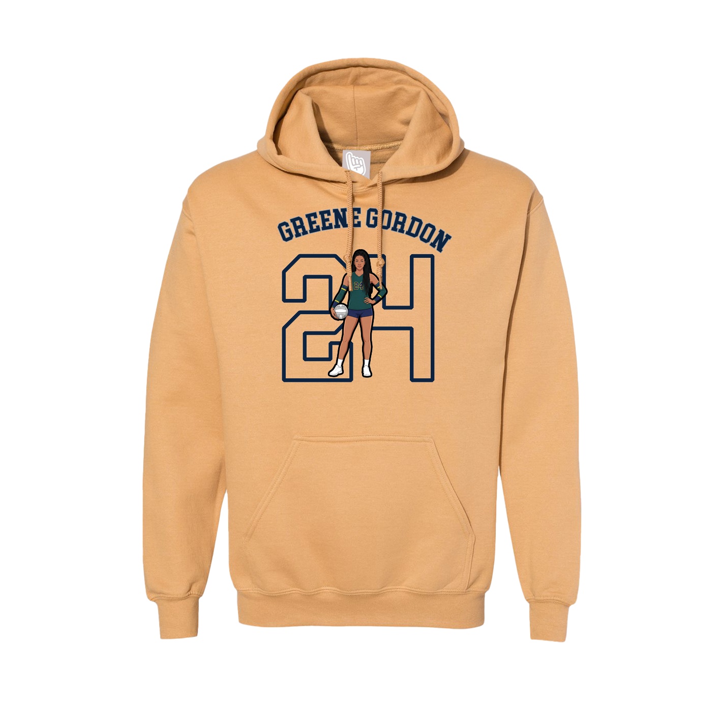 Hoodie — Shirsey Arch in Vegas Gold