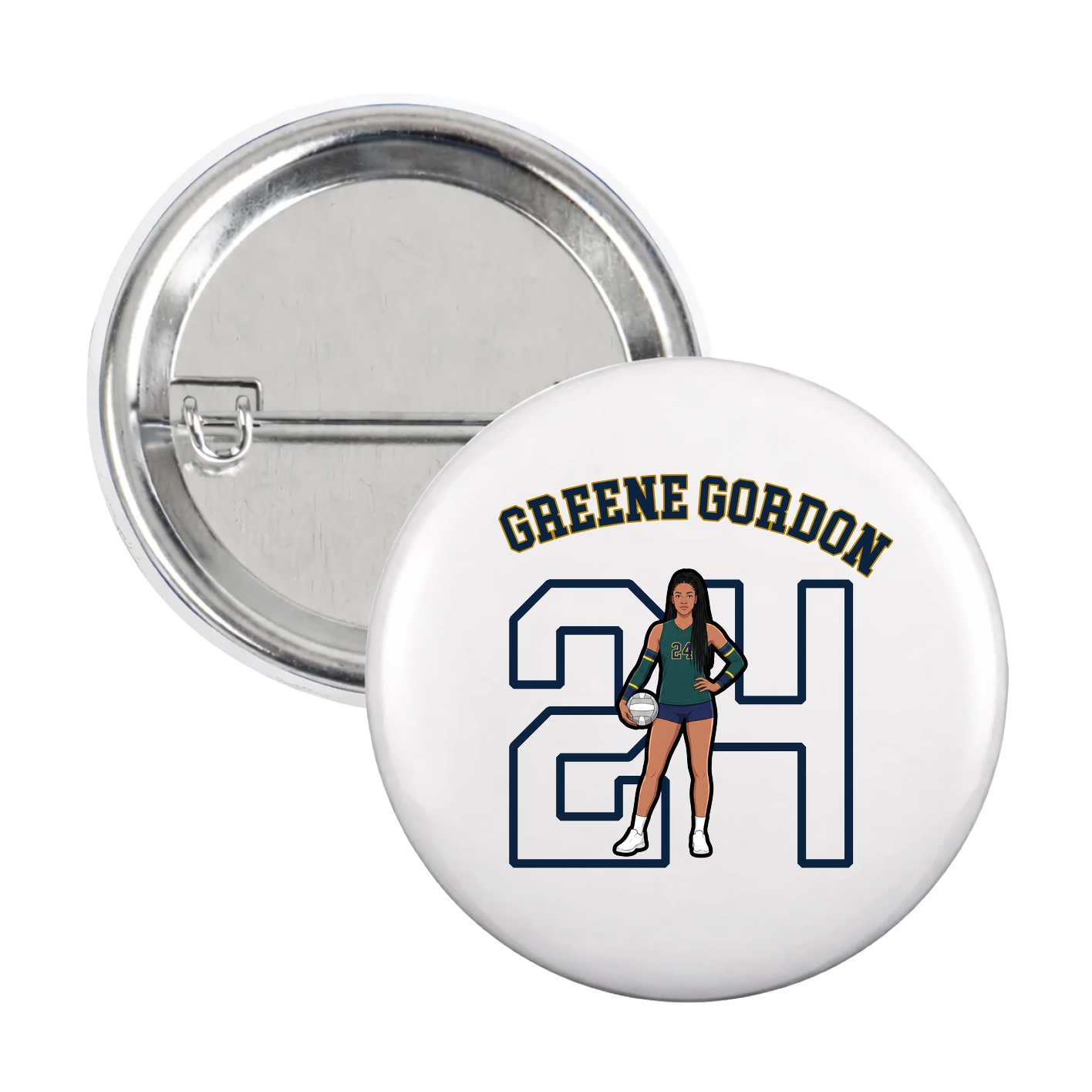 Game Day Button — Shirsey Arch in White