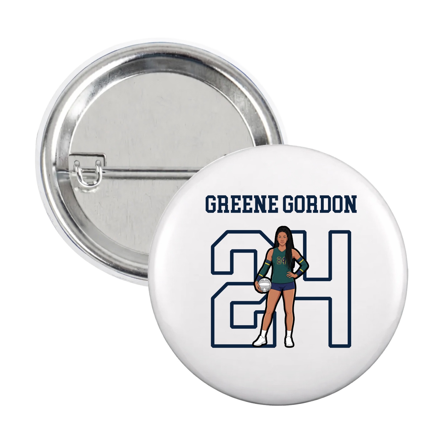 Game Day Button — Shirsey in White