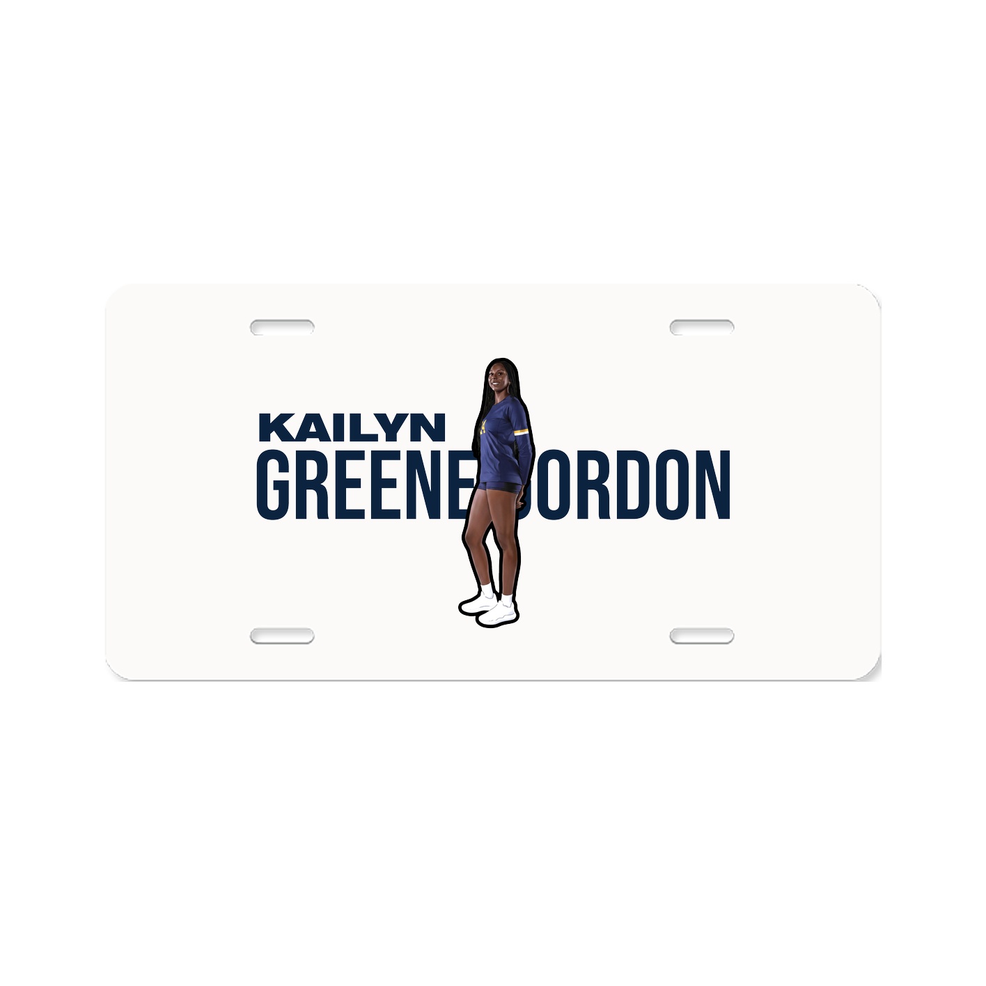 License Plate — Player Name in Classic