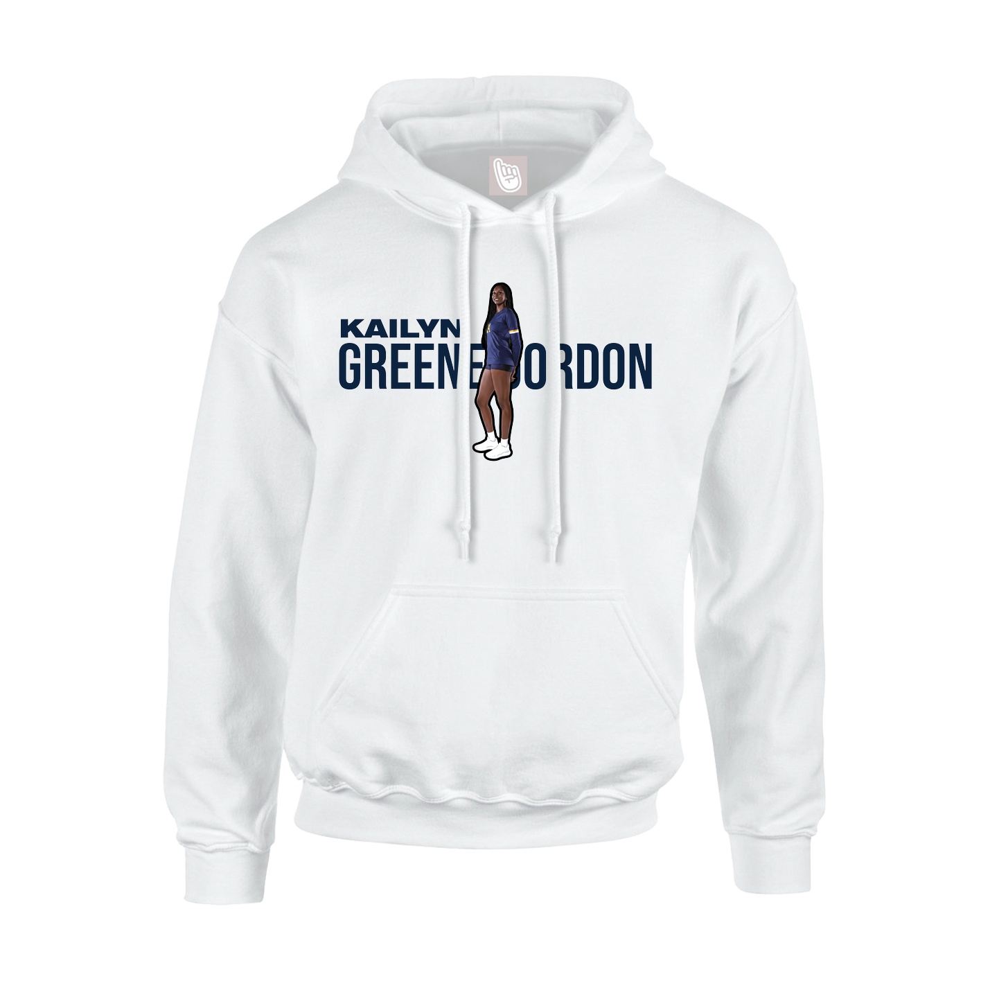 Hoodie — Player Name in White