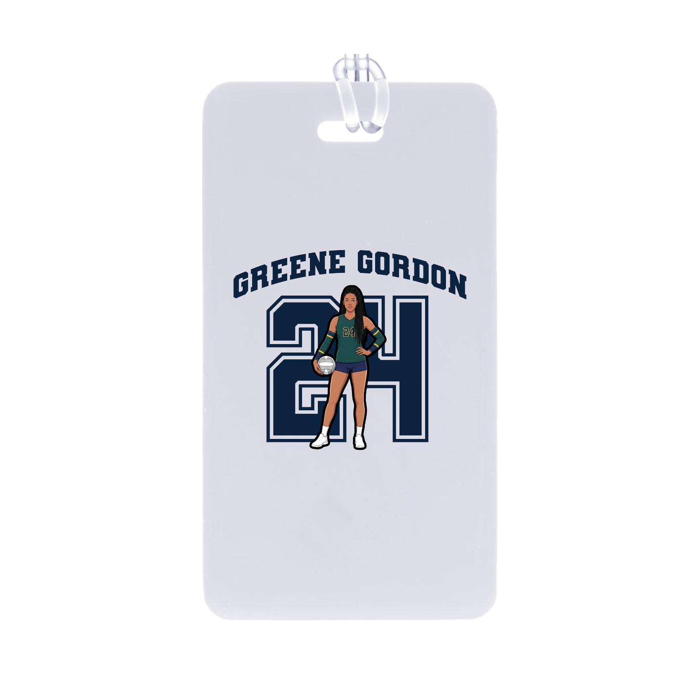 Bag Tag — Number in Classic