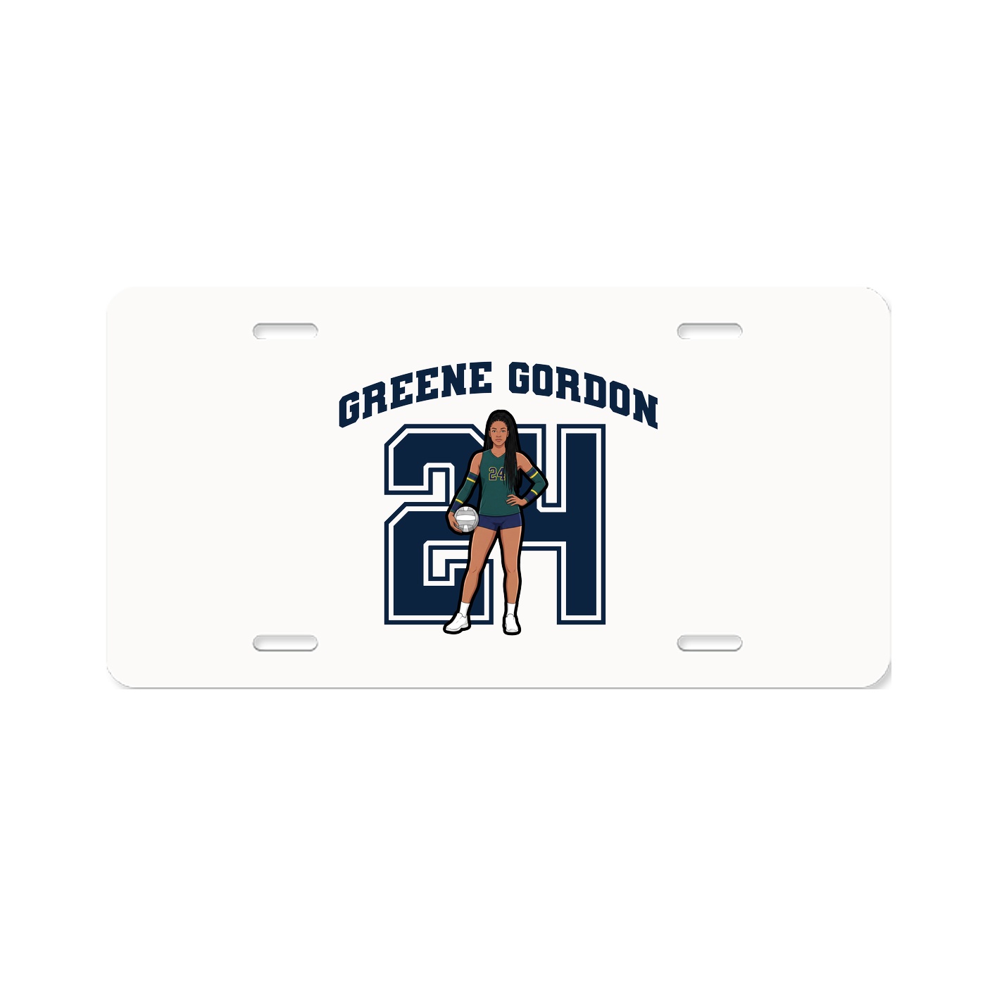 License Plate — Number in Classic
