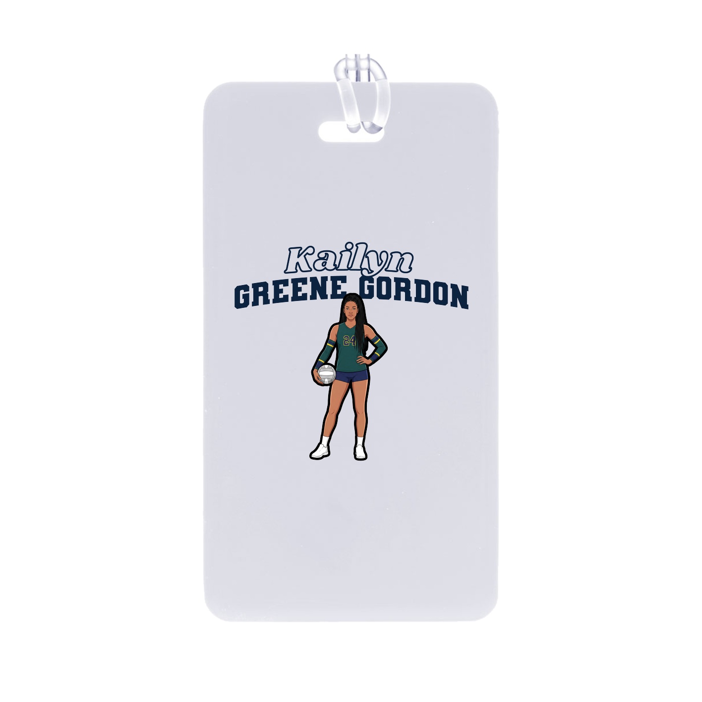 Bag Tag — Name Arch in Classic