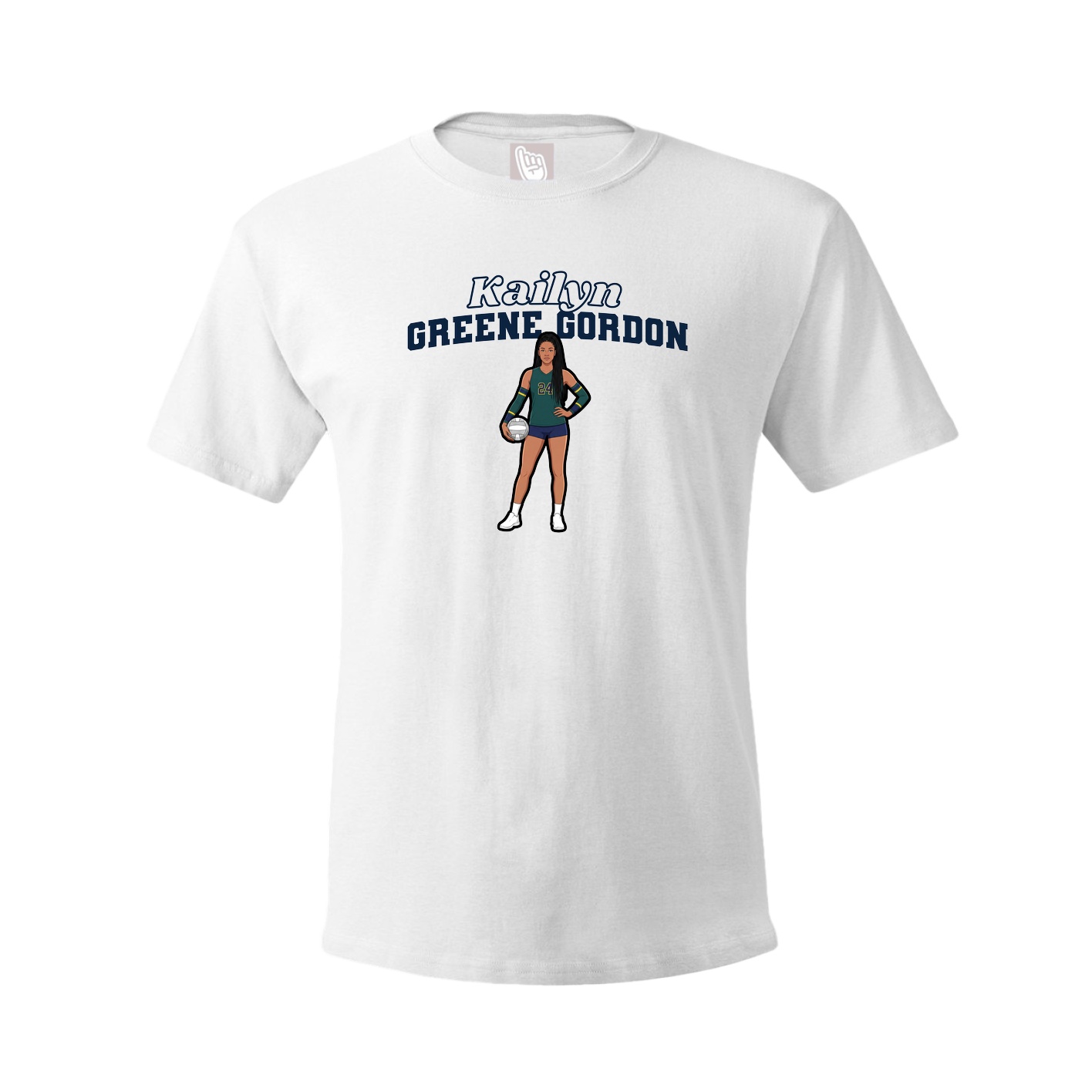 Tee — Name Arch in White
