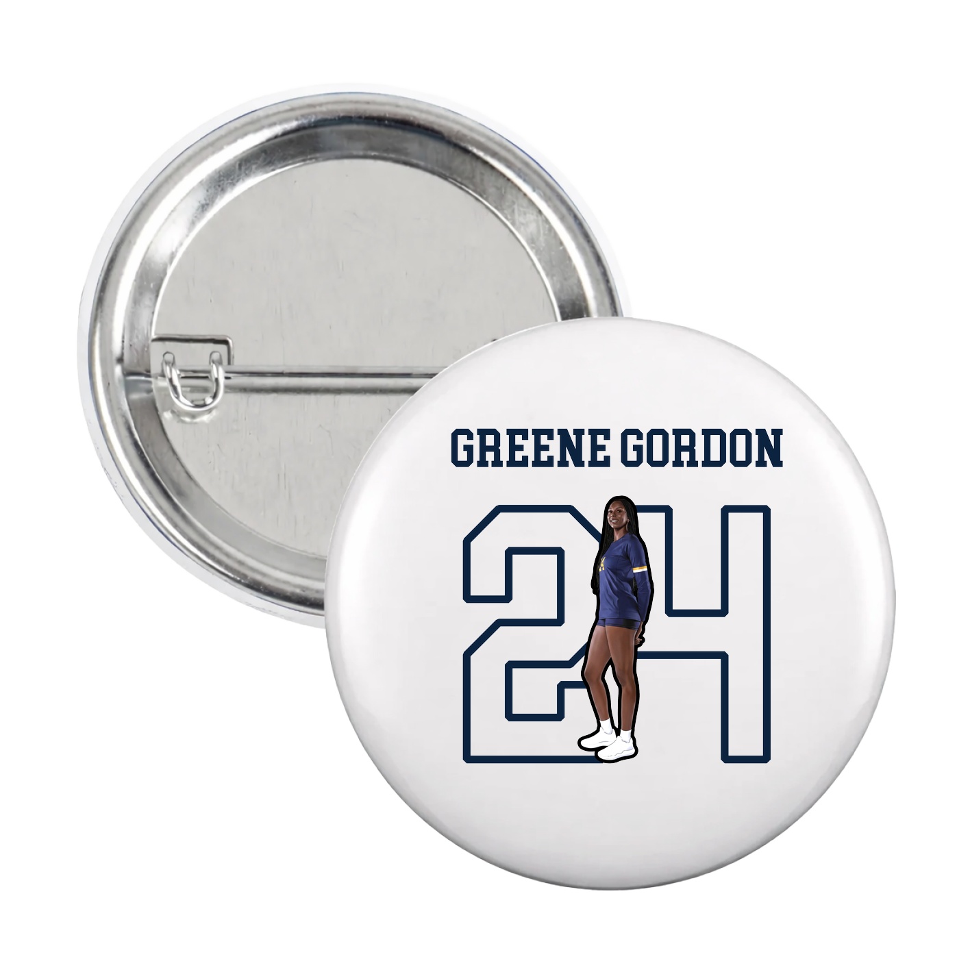 Game Day Button — Shirsey in White