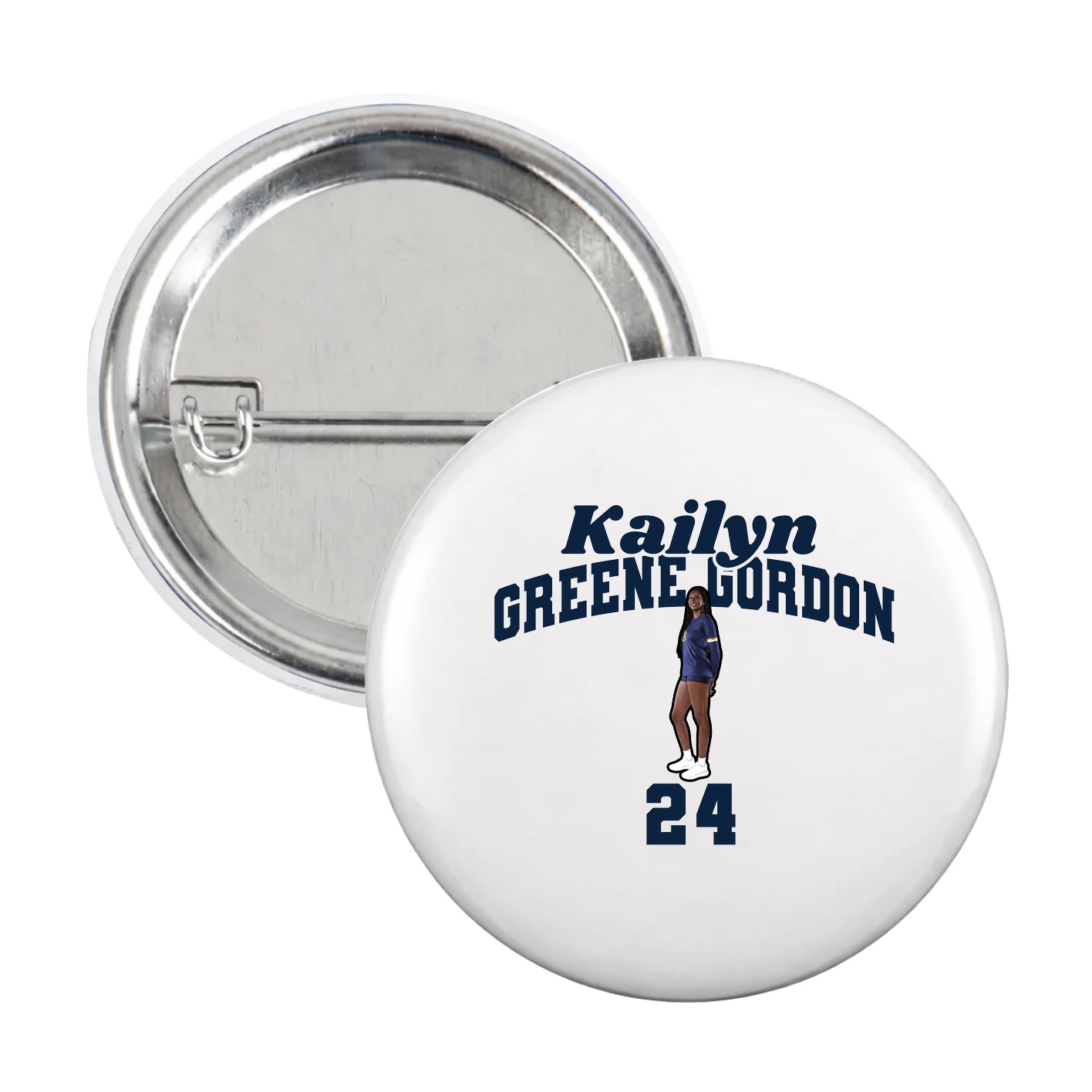 Game Day Button — Signature Arch in White