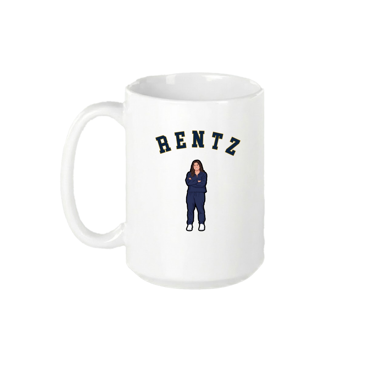 15oz Coffee Mug — Shirsey Arch in White