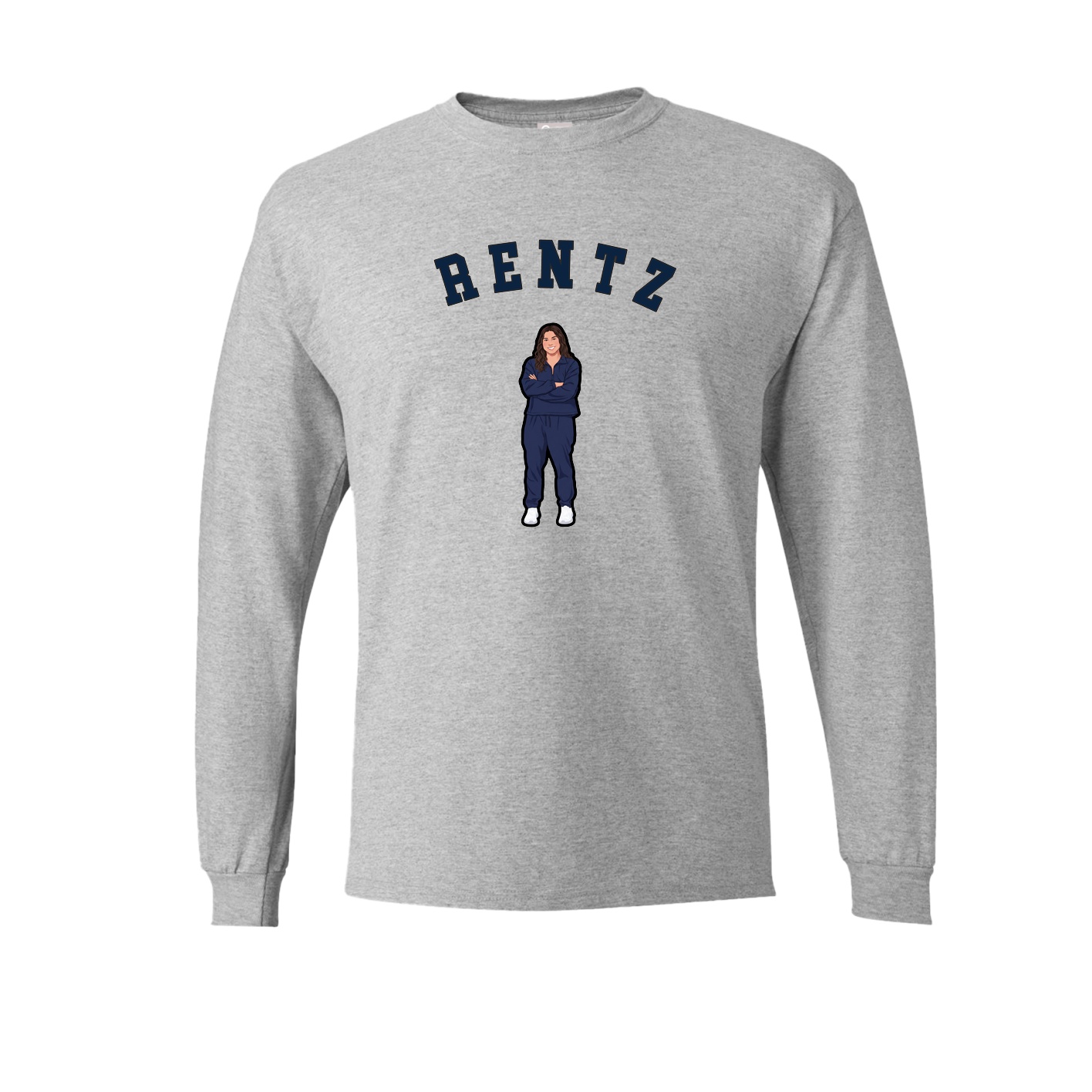 Long Sleeve Tee — Shirsey Arch in Grey