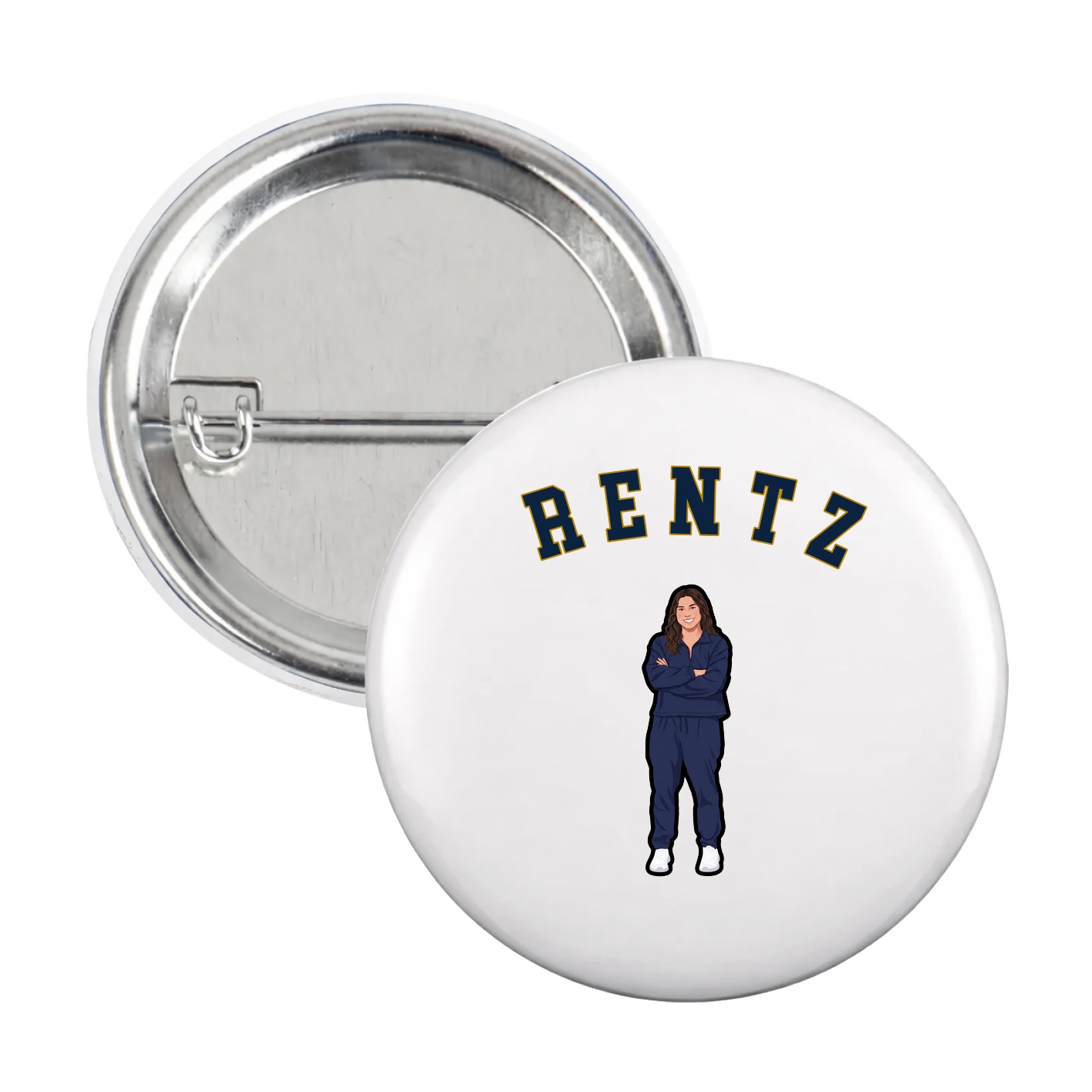 Game Day Button — Shirsey Arch in White
