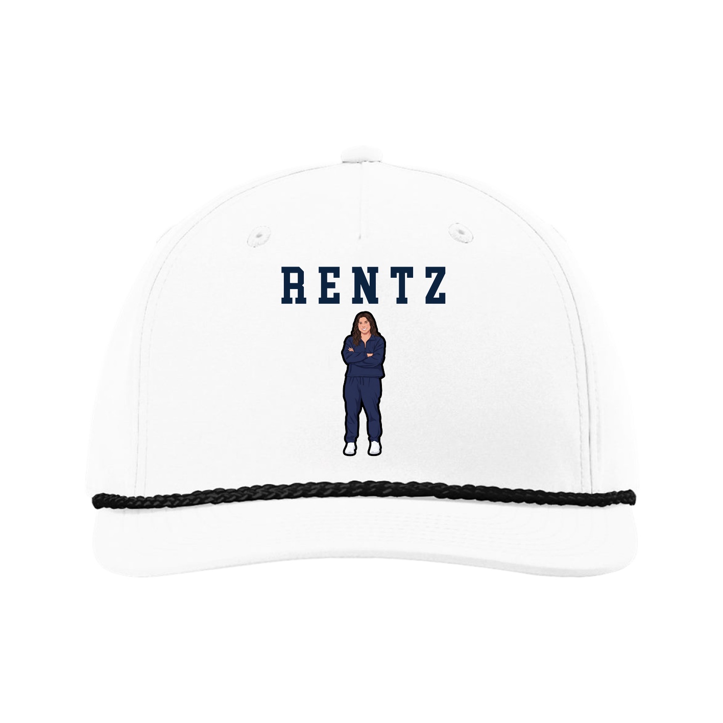 Five-Panel Classic Rope Cap — Shirsey in White