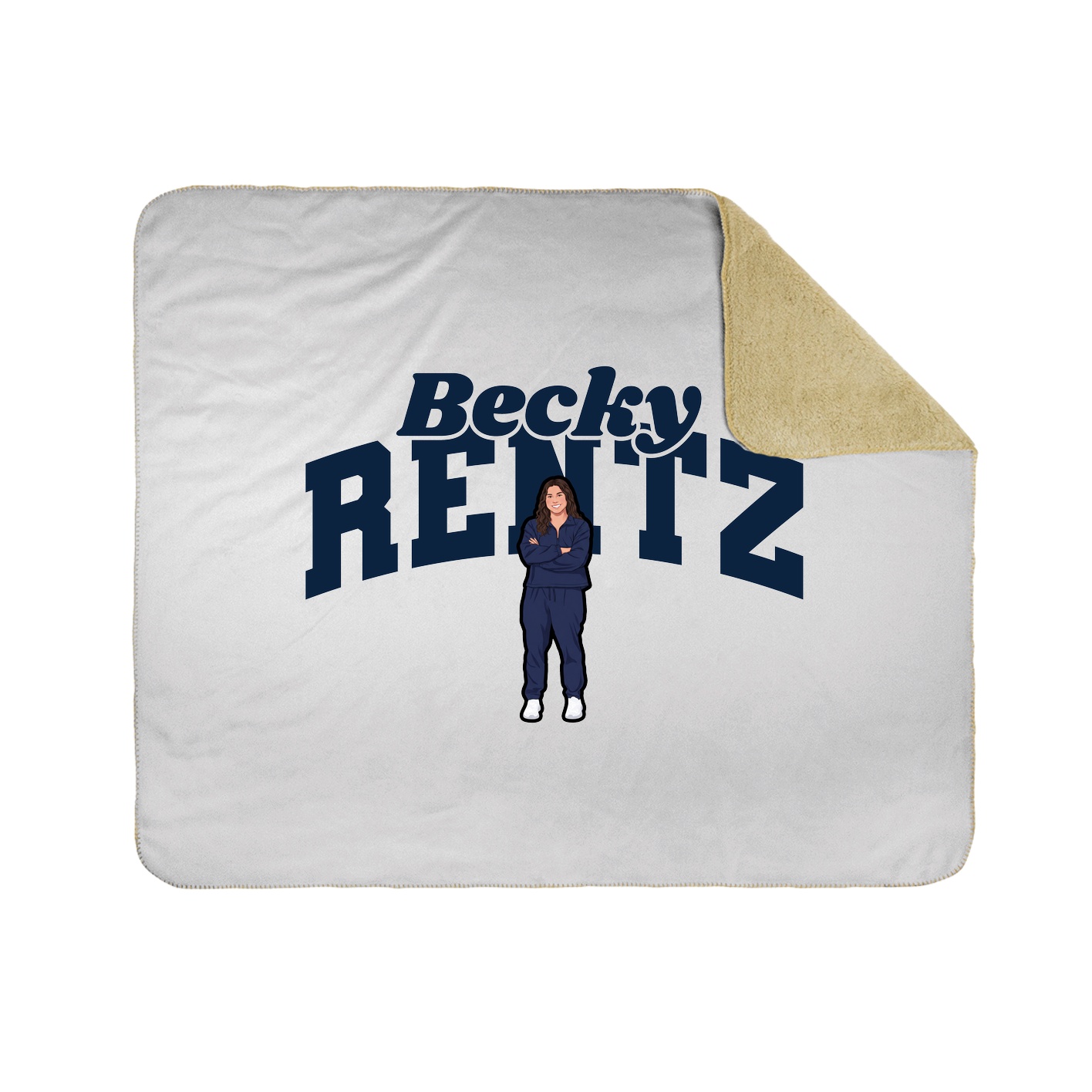 Throw Blanket — Signature Arch in White