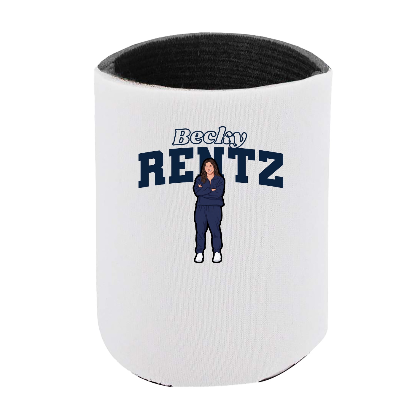 Can Holder — Name Arch in White
