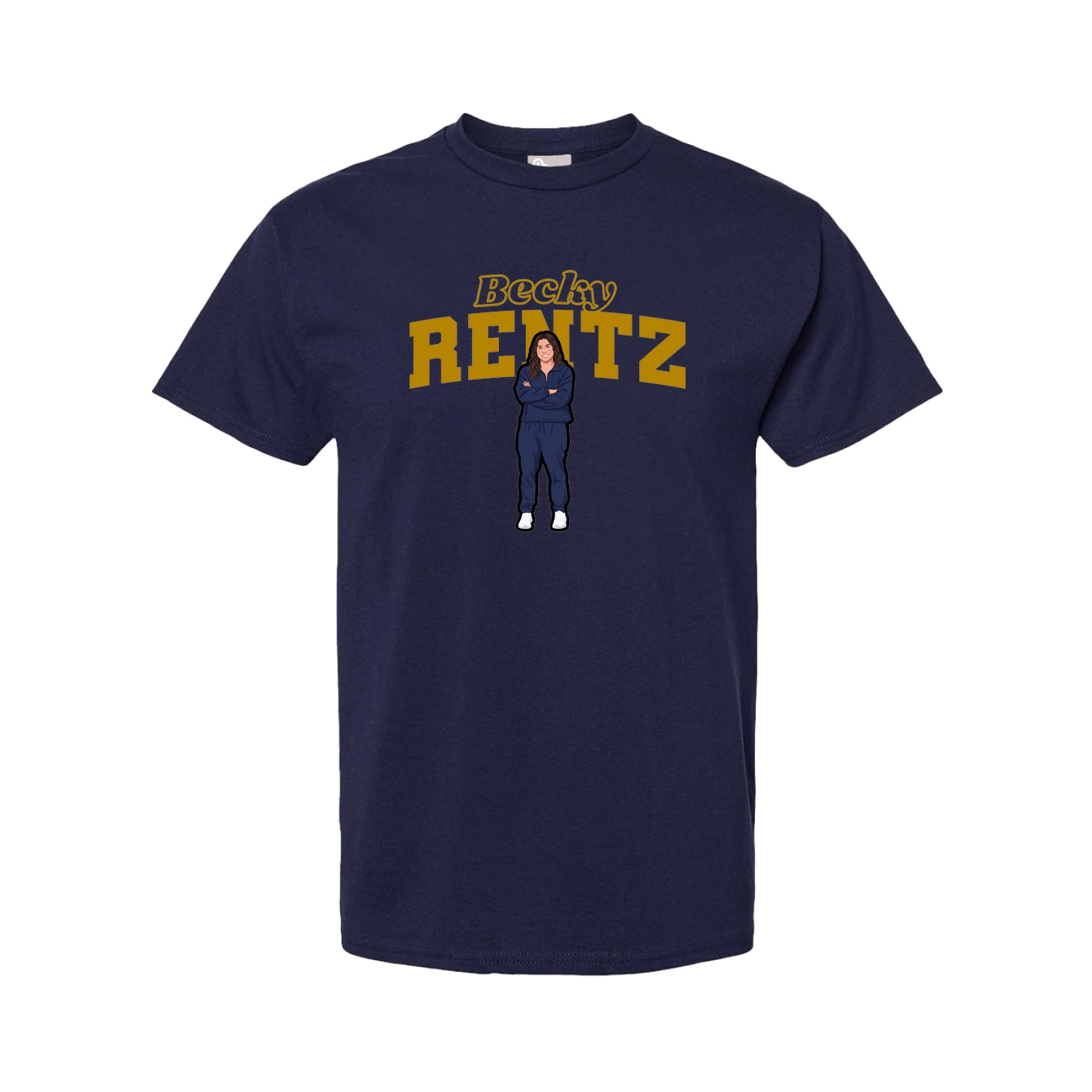 Tee — Name Arch in Navy