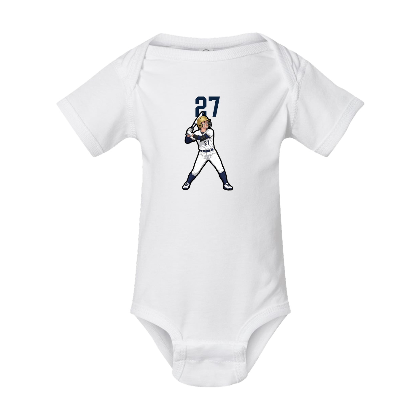 Baby Onesie — Number Top in White