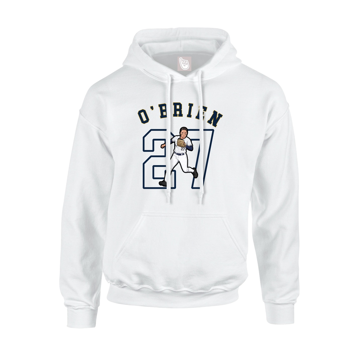 Youth Hoodie — Shirsey Arch in White