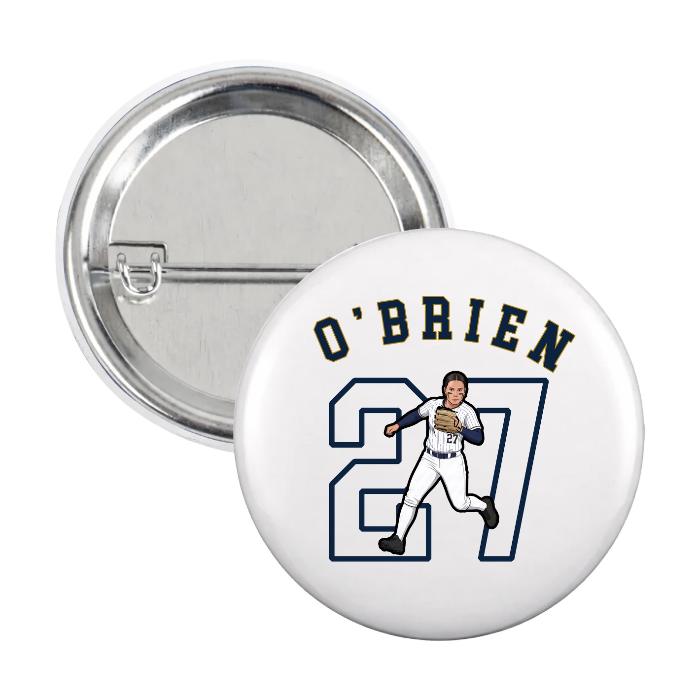 Game Day Button — Shirsey Arch in White