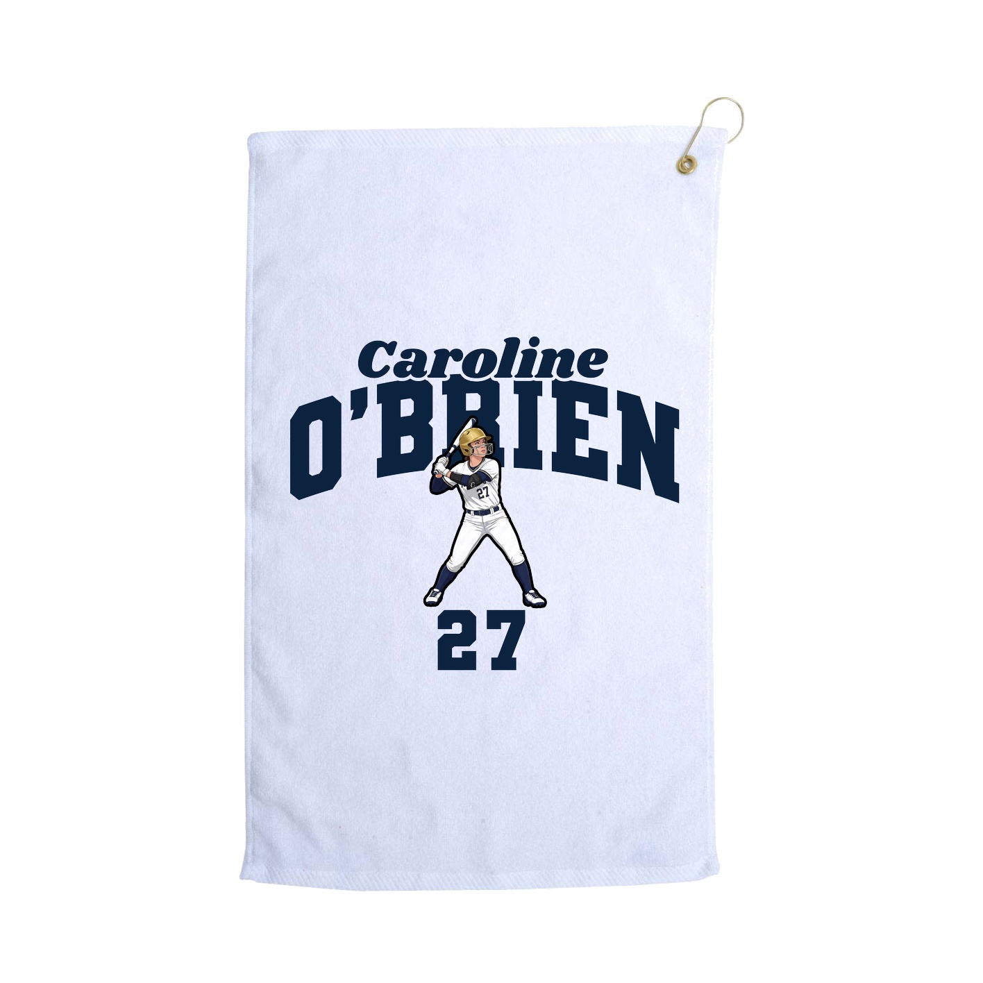 Golf Towel — Signature Arch in White