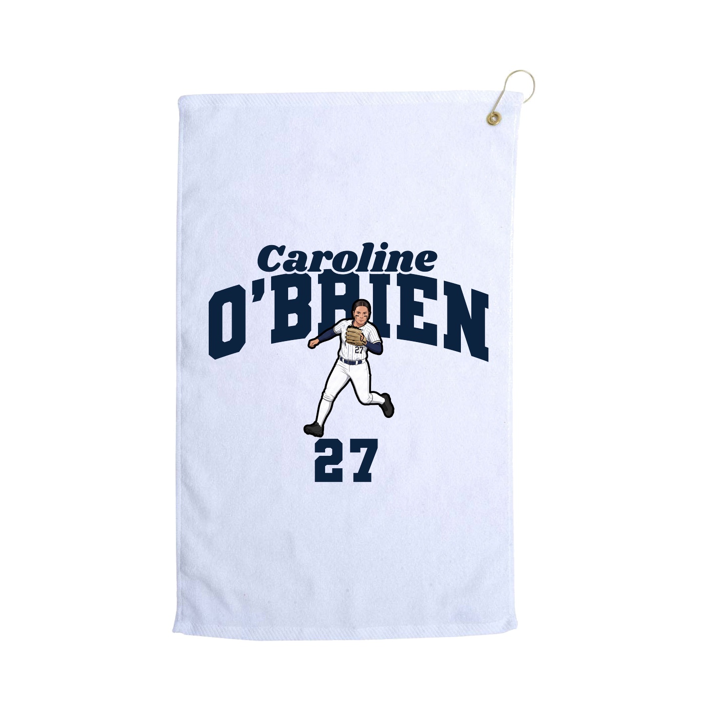 Golf Towel — Signature Arch in White