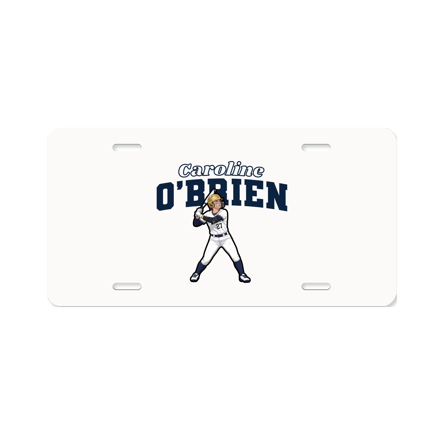 License Plate — Name Arch in Classic