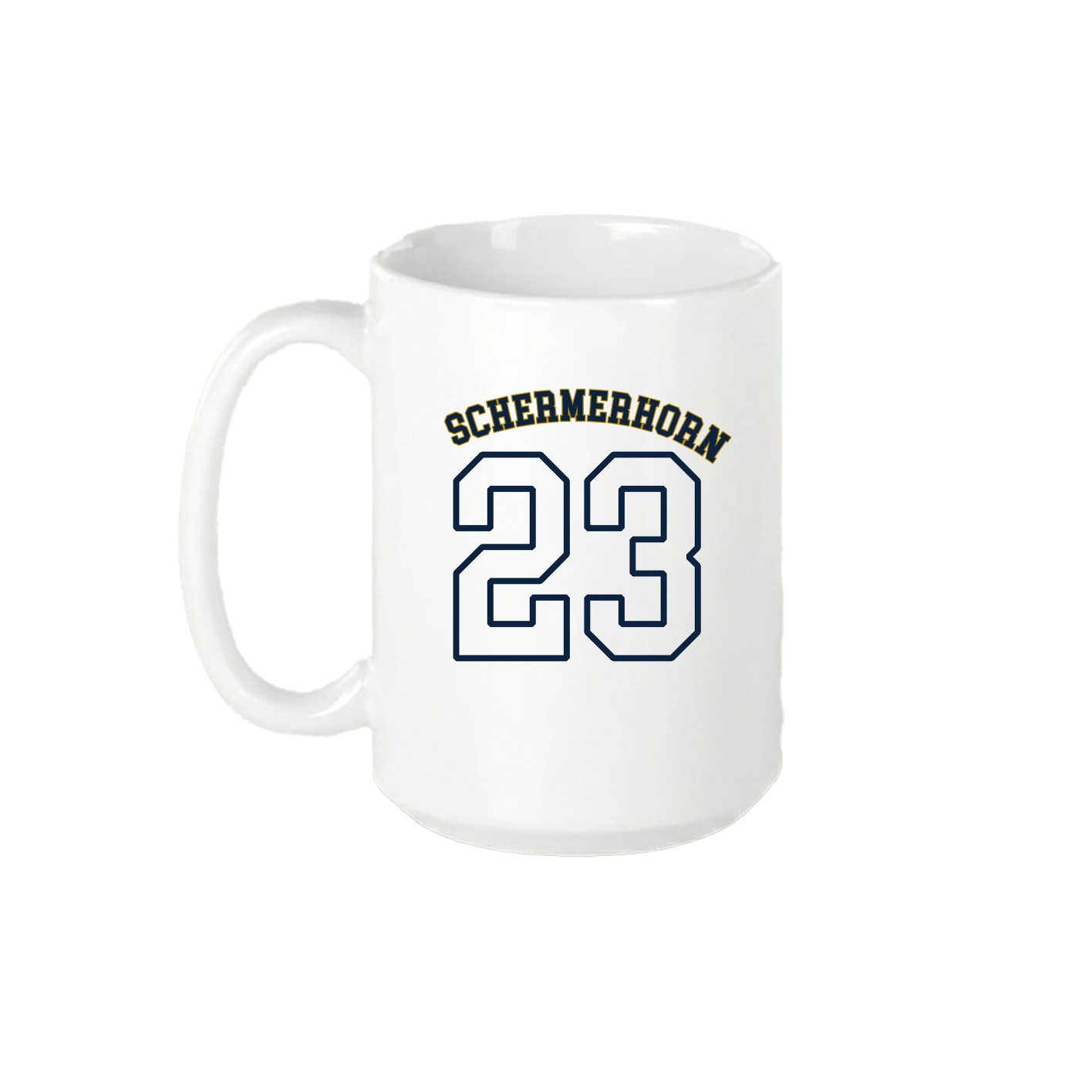 15oz Coffee Mug — Shirsey Arch in White