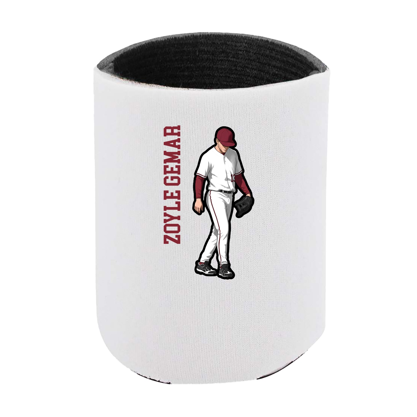 Can Holder — Name Vertical in White