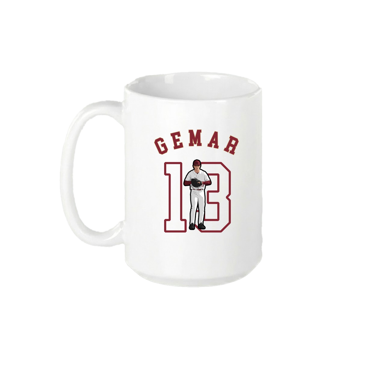 15oz Coffee Mug — Shirsey Arch in White