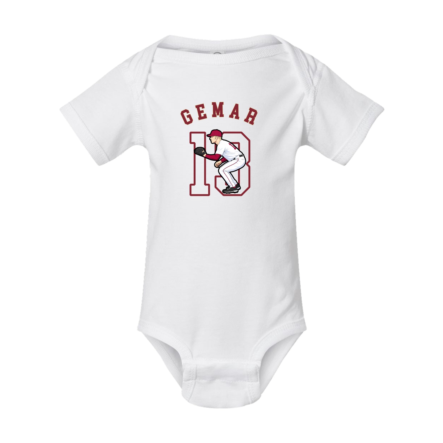 Baby Onesie — Shirsey Arch in White