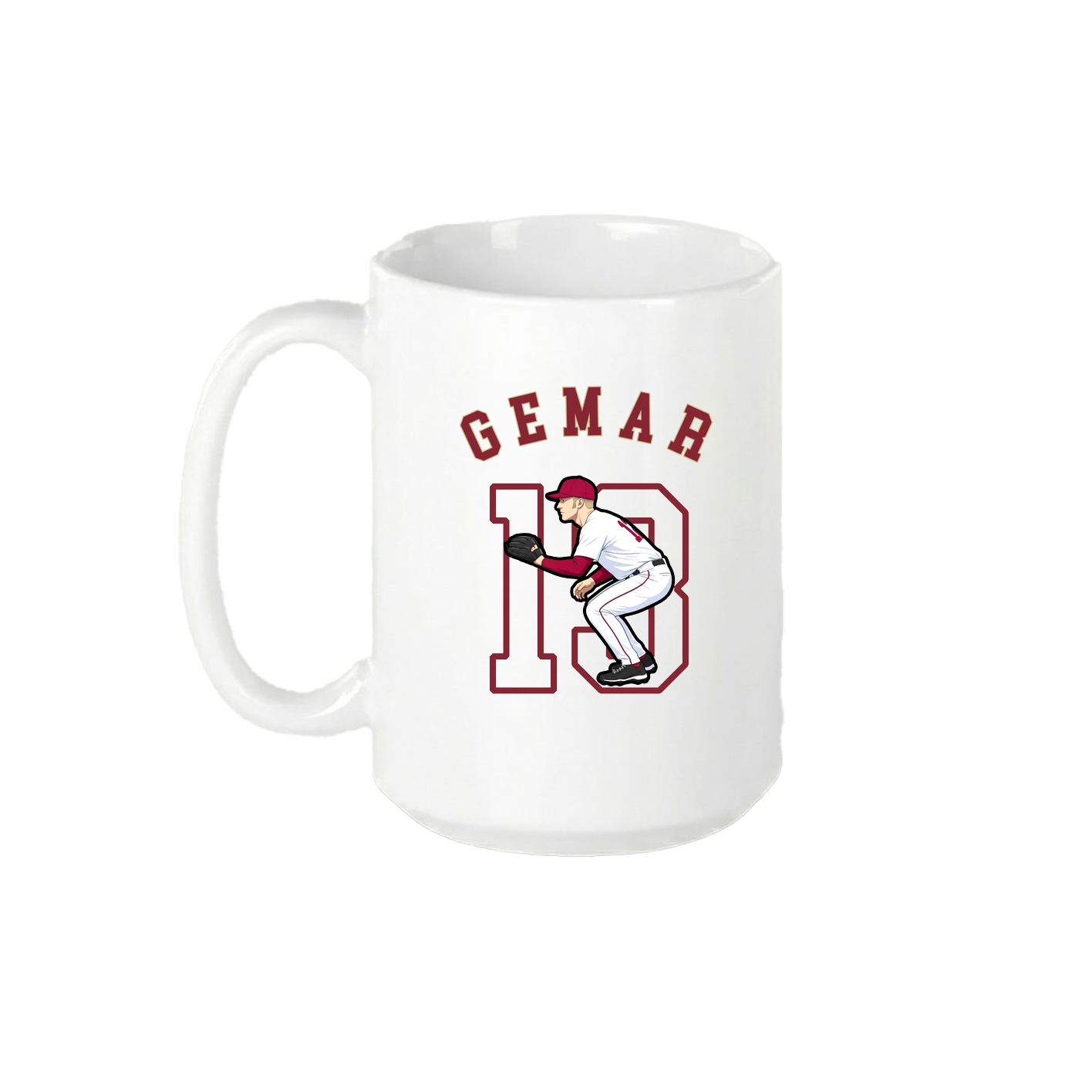 15oz Coffee Mug — Shirsey Arch in White