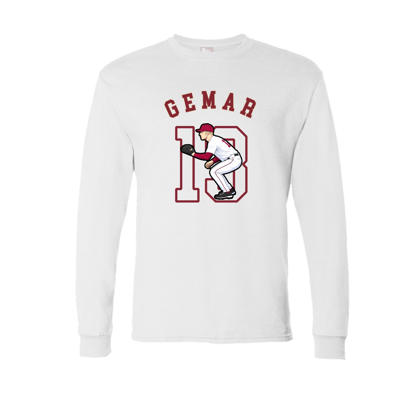 Long Sleeve Tee — Shirsey Arch in White