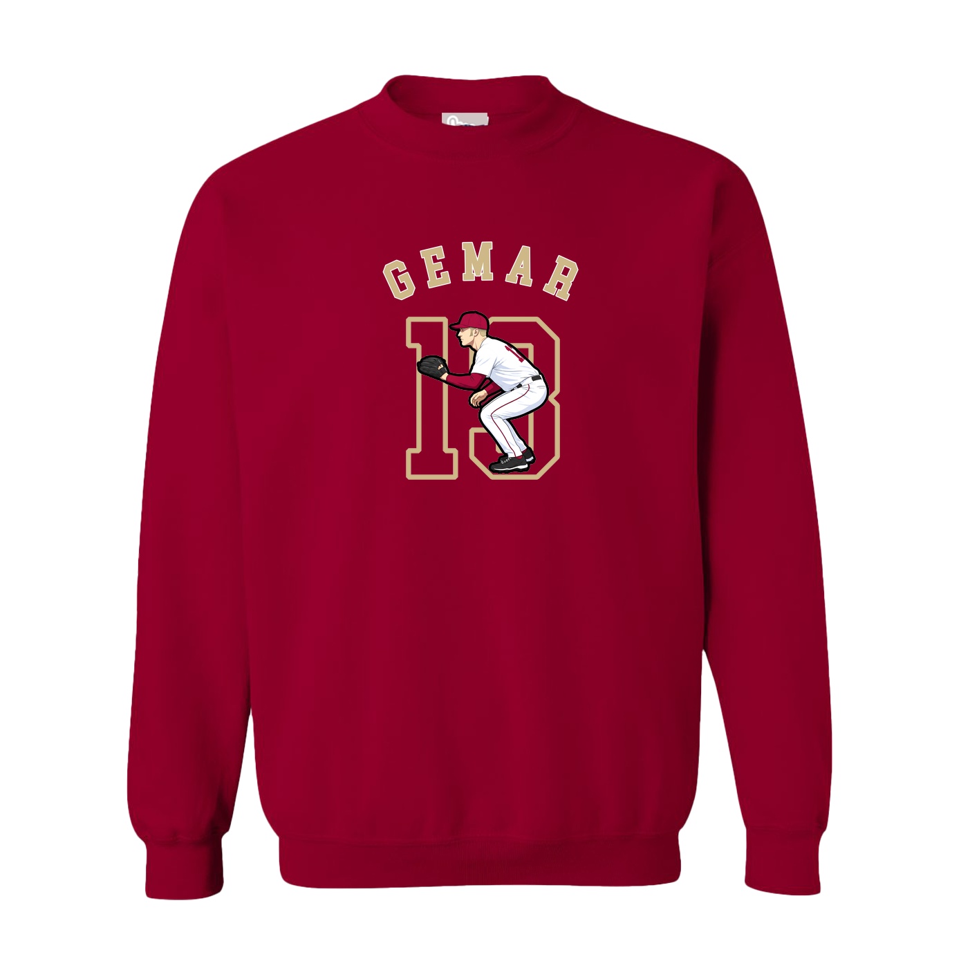 Fleece Crew — Shirsey Arch in Cardinal