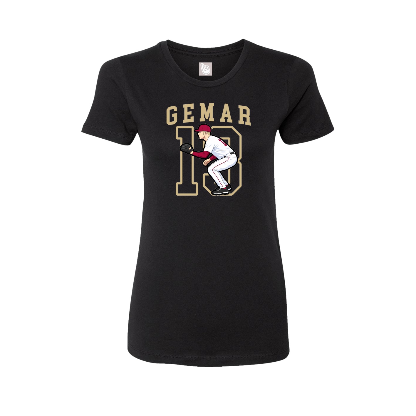 Fitted Women's Tee — Shirsey in Black