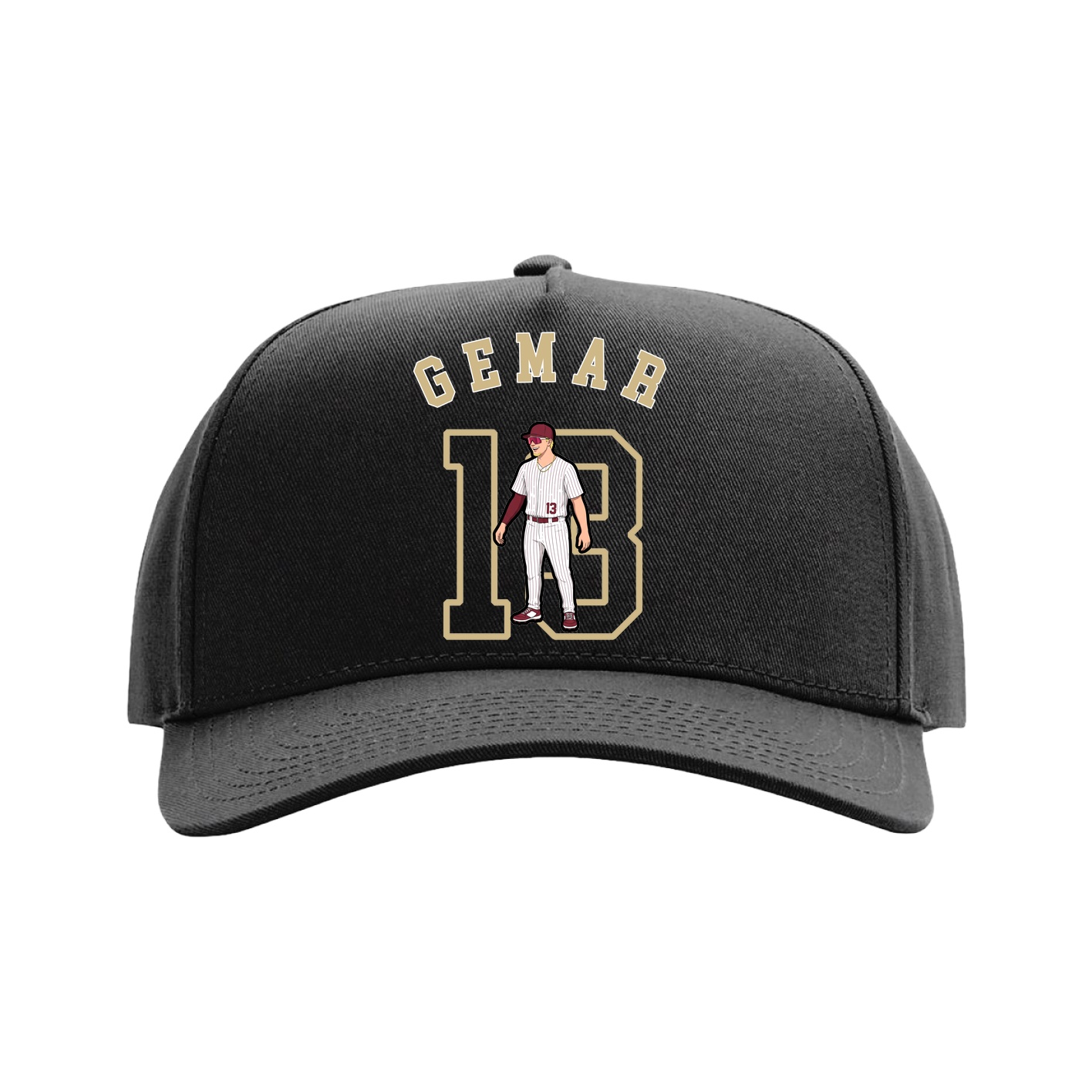 Full Fabric Five-Panel Champ Cap