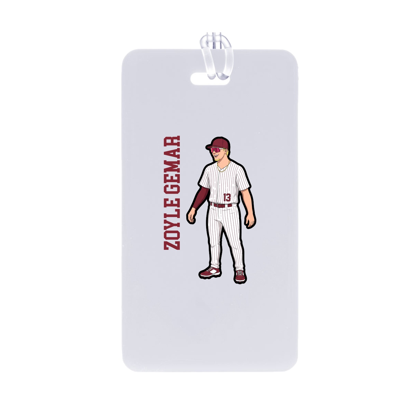 Bag Tag — Name Vertical in Classic