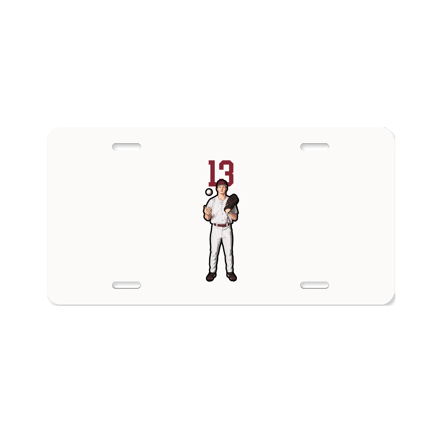 License Plate — Number Top in Classic