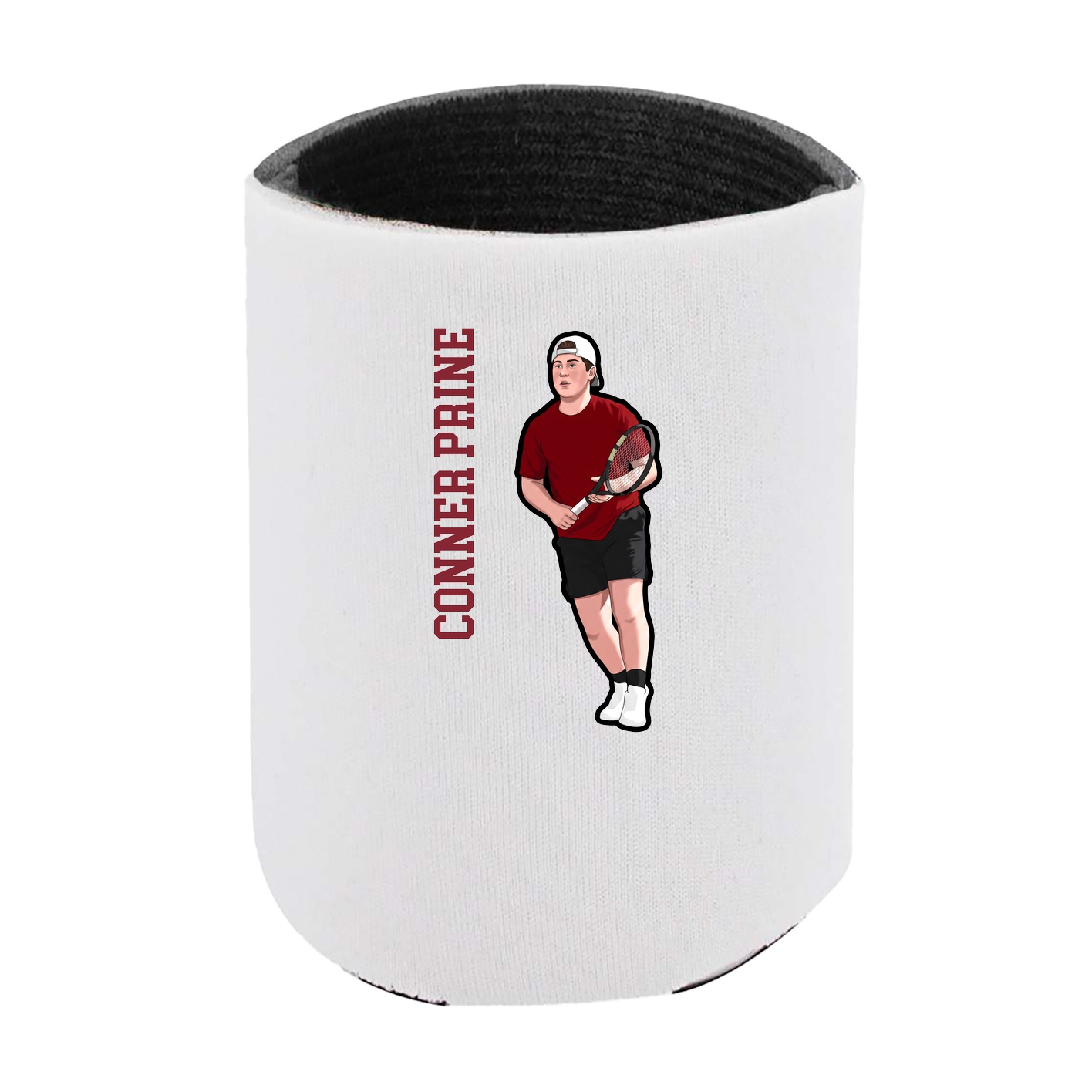 Can Holder — Name Vertical in White