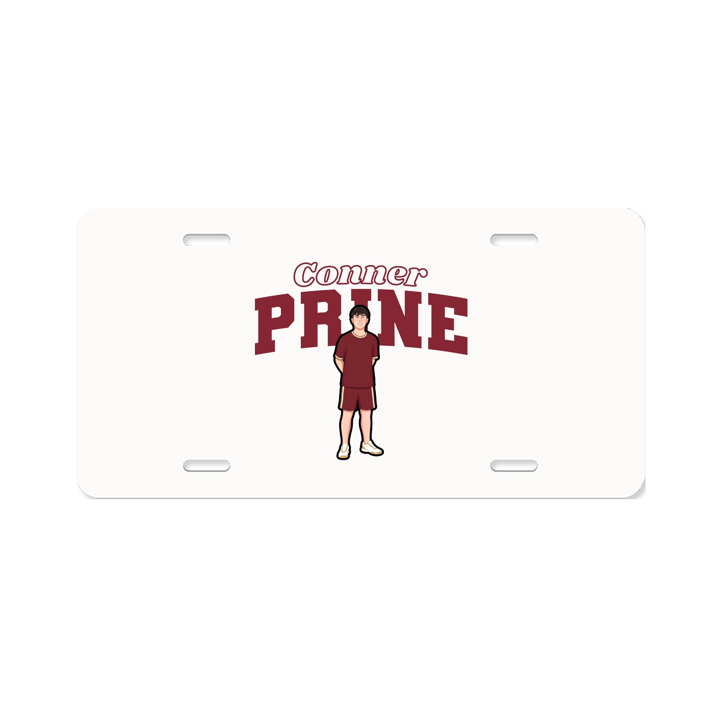License Plate — Name Arch in Classic