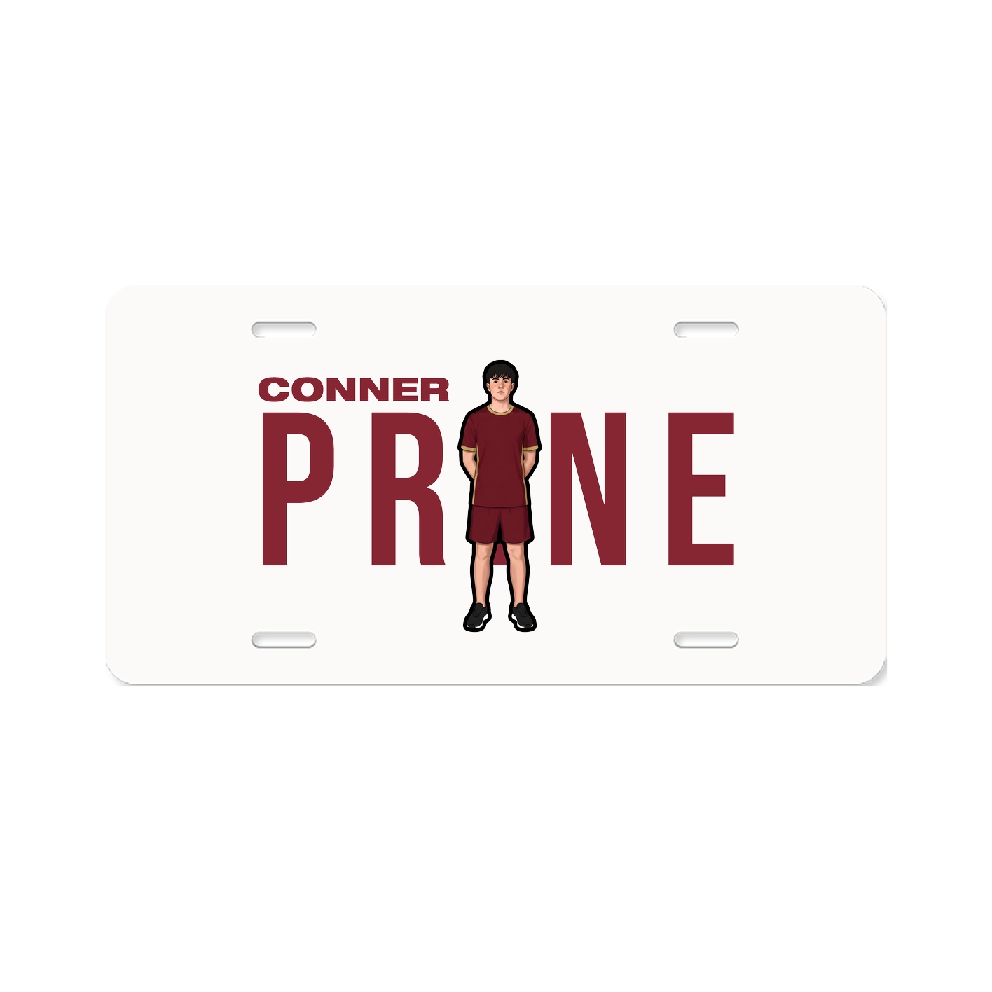 License Plate — Player Name in Classic